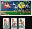 Somalia Somalia 726-728 + Block 56 postfrisch Flamingos MiNr. 726-728 + Block 56 postfrisch Flamingos -