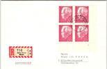 BRD Bund 429 auf Brief 4er Block mit Formnummer 1 -