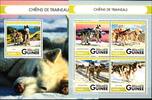 Guinea Guinea 11946 -11949 und Block 2685 postfrisch Kleinbogen / Hunde MiNr. 11946 -11949 und Block 2685 postfrisch Kleinbogen / Hunde -
