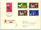 Schweiz 607-610 als Ersttagsbrief -