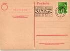 Berlin auf Postkarte ungelaufen mit Luftbrückenstempel -