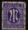 Bi-Zone Bi-Zone 10 By gestempelt Befund Wehner BPP MiNr. 10 By gestempelt Befund Wehner BPP -
