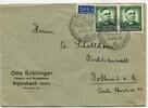 BRD Bund 174 auf Brief als Mehrfachfrankatur portogerecht -
