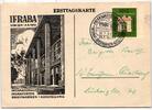 BRD Bund 171 auf Postkarte als Einzelfrankatur portogerecht -