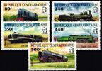 Zentralafr. Republik Zentralafr. Republik 1026-1030 postfrisch Lokomotiven MiNr. 1026-1030 postfrisch Lokomotiven -