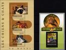Guinea Guinea 9978-9980 und Block 2269 postfrisch Kleinbogen / Hunde MiNr. 9978-9980 und Block 2269 postfrisch Kleinbogen / Hunde -