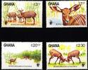 Ghana Ghana 1060-1063 postfrisch Wildtiere, Antilopen MiNr. 1060-1063 postfrisch Wildtiere, Antilopen -