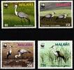 Malawi Malawi 477-480 postfrisch Vögel, Kraniche MiNr. 477-480 postfrisch Vögel, Kraniche -