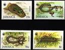 Jamaika Jamaika 591-594 postfrisch Schlangen, Reptilien MiNr. 591-594 postfrisch Schlangen, Reptilien -