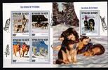 Niger Niger 5217-5220 und Block 746 postfrisch Kleinbogen / Hunde MiNr. 5217-5220 und Block 746 postfrisch Kleinbogen / Hunde -