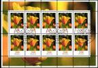 BRD Bund BRD Bund 2568 Kleinbogen gestempelt Blumen MiNr. 2568 Kleinbogen gestempelt Blumen -