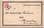 Österreich 46 auf Brief als Einzelfrankatur 5 Kr auf Trauerbrief -