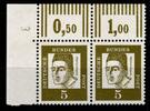 Bund Bund 347x DZ postfrisch ER-Paar mit Druckerzeichen 3 links oben MiNr. 347x DZ postfrisch ER-Paar mit Druckerzeichen 3 links oben -