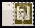 Bund Bund 347y Br postfrisch Randstück links mit Randvermerk F oben, ohne DZ MiNr. 347y Br postfrisch Randstück links mit Randvermerk -