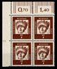 Bund Bund 348y Br postfrisch ER-Vbl. Randvermerk F neben Feld 11 oben, ohne DZ MiNr. 348y Br postfrisch ER-Vbl. Randvermerk F neben F -