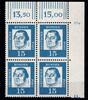 Bund Bund 351y Br F und 2 postfrisch ER-Vbl. Randvermerk F Druckerzeichen 2 MiNr. 351y Br F und 2 postfrisch ER-Vbl. Randvermerk F Dr -