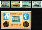 Turks und Caicos Turks und Caicos Block 68 + 791-794 postfrisch Schiffe MiNr. Block 68 + 791-794 postfrisch Schiffe -