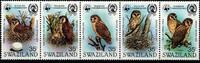 Swasiland Swasiland 398-402 postfrisch Eulen, Vögel MiNr. 398-402 postfrisch Eulen, Vögel -