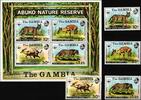 Gambia Gambia Block 2 + 332-335 postfrisch Wildtiere MiNr. Block 2 + 332-335 postfrisch Wildtiere -