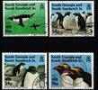 Südgeorgien und Süd-Sandwich-Inseln Südgeorgien und Süd-Sandwich-Inseln 215-218 gestempelt Vögel, Pinguine MiNr. 215-218 gestempelt Vögel, Pinguine -