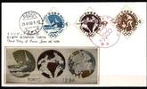 Japan 832-834 als Ersttagsbrief Metal engravings -