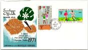 Neue Hebriden FDC 307-308 als Ersttagsbrief -