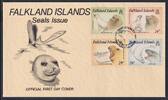 Falkland-Inseln FDC 464-467 als Ersttagsbrief -