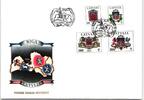Lettland FDC 389-392 als Ersttagsbrief -