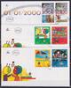 Israel FDC Lot aus Jahrgang 2000 als Ersttagsbrief -
