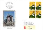 Schweiz 1356 als Ersttagsbrief als Mehrfachfrankatur -