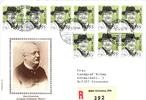 Schweiz 1423 als Ersttagsbrief als Mehrfachfrankatur -