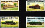 Elfenbeinküste Elfenbeinküste 826-829 postfrisch Lokomotive MiNr. 826-829 postfrisch Lokomotive -