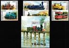 Guinea Guinea 1579-1584 und Block 501 postfrisch Lokomotive MiNr. 1579-1584 und Block 501 postfrisch Lokomotive -