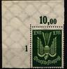 Deutsches Reich Deutsches Reich 215 P OR postfrisch vom Eckrand MiNr. 215 P OR postfrisch vom Eckrand -