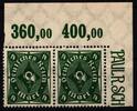 Deutsches Reich Deutsches Reich 226 a P OR postfrisch Paar vom Oberrand MiNr. 226 a P OR postfrisch Paar vom Oberrand -