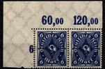 Deutsches Reich Deutsches Reich 228 P OR postfrisch Paar vom Oberrand MiNr. 228 P OR postfrisch Paar vom Oberrand -