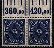 Deutsches Reich Deutsches Reich 228 W OR postfrisch Paar vom Oberrand 1/5/1 MiNr. 228 W OR postfrisch Paar vom Oberrand 1/5/1 -