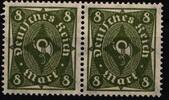 Deutsches Reich Deutsches Reich 229 W postfrisch waagerechtes Paar MiNr. 229 W postfrisch waagerechtes Paar -