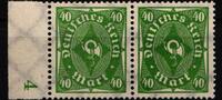 Deutsches Reich Deutsches Reich 232 W Pln postfrisch Platte 4 im Paar MiNr. 232 W Pln postfrisch Platte 4 im Paar -