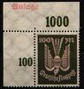 Deutsches Reich Deutsches Reich 237 P OR Pln postfrisch mit Zudruck Anlage MiNr. 237 P OR Pln postfrisch mit Zudruck Anlage -