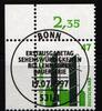 BRD BRD 1932 gestempelt als Eckrand MiNr. 1932 gestempelt als Eckrand -