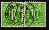 Bi-Zone Bi-Zone 19 A gestempelt geprüft Hettler BPP MiNr. 19 A gestempelt geprüft Hettler BPP -
