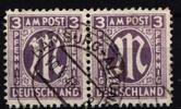 Bi-Zone Bi-Zone 17 a Dz gestempelt geprüft Hettler BPP MiNr. 17 a Dz gestempelt geprüft Hettler BPP -