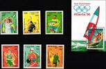Kambodscha Kambodscha 1555-1560 und Block 217 postfrisch Olympische Spiele MiNr. 1555-1560 und Block 217 postfrisch Olympische Spiele -