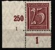 Deutsches Reich Deutsches Reich 161 Pln postfrisch Plattennummer 1 MiNr. 161 Pln postfrisch Plattennummer 1 -