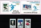 Malediven Malediven 1793-1795 und Block 242 und 243 postfrisch Olympische Spiele MiNr. 1793-1795 und Block 242 und 243 postfrisch Olympisc -