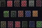Bi-Zone Bi-Zone 52-68 II DD postfrisch Doppeldruck, Attest Schlegel BPP MiNr. 52-68 II DD postfrisch Doppeldruck, Attest Schlegel BPP -
