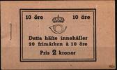 Schweden Schweden 256 II B postfrisch als Markenheft MiNr. 256 II B postfrisch als Markenheft -