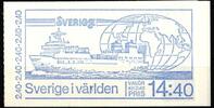 Schweden Schweden 1160-1165 postfrisch als Markenheftchen MiNr. 1160-1165 postfrisch als Markenheftchen -