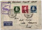 Berlin 74, 76, 78 auf Brief Luftpost Israel -